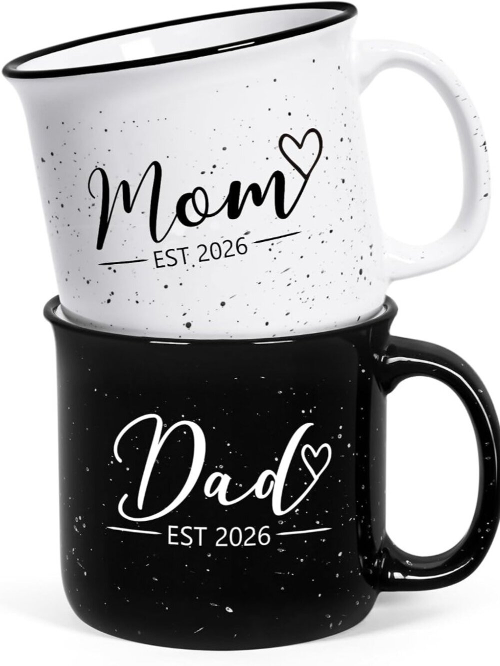 Mom and Dad Mugs, New Parents Gifts for Couples, New Mom and Dad Est 2026 Gifts